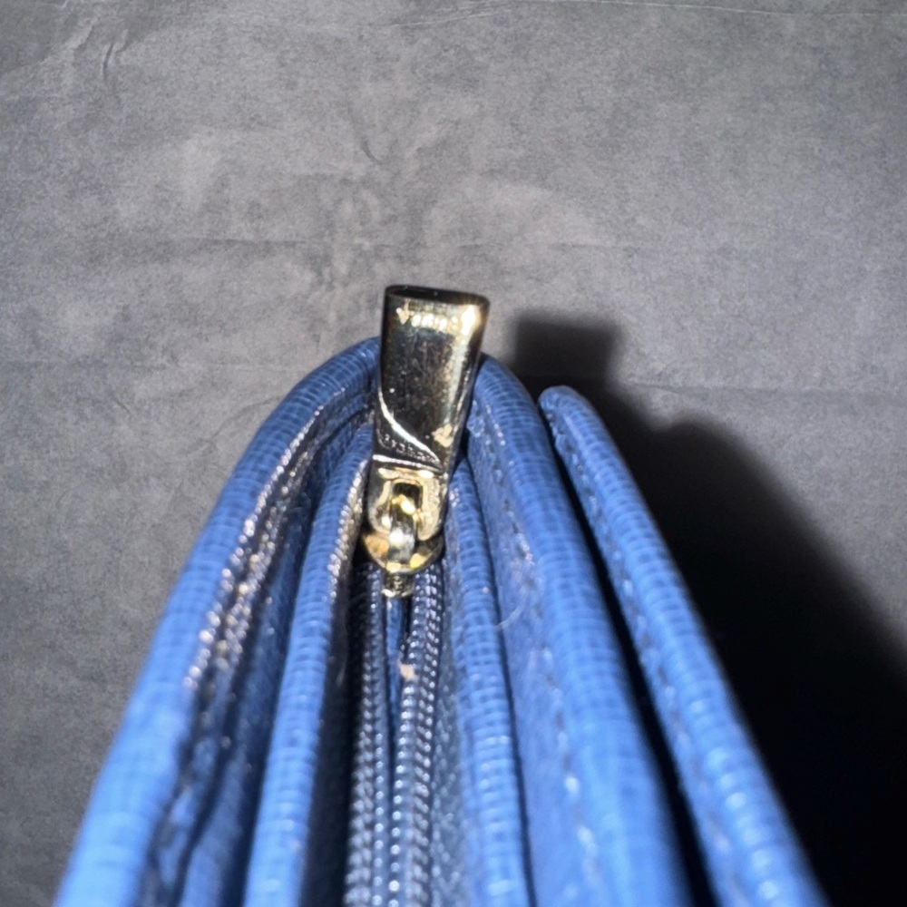 Preowned GUC Furla Blue Leather Wallet Classic Design - Picture 7 of 10